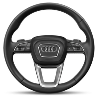Leather-wrapped multi-function Plus steering wheel, 3-spoke