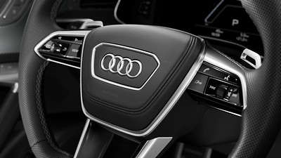 Coperchio dell'airbag in pelle di colore abbinato Audi exclusive