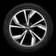 20” 5-V-spoke design wheels, graphite gray finish