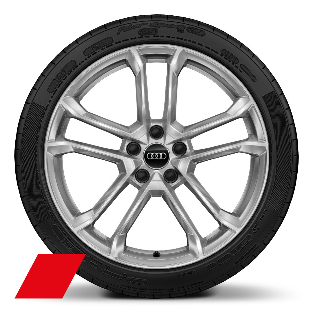Wheels, 5-spoke V-style, 8.5J|11.0J x 19, 245/35|295/35 R19 tires