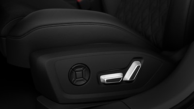 Front seats, electrically adjustable, including memory function for the driver seat