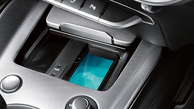 Audi phone box with wireless charging and signal booster