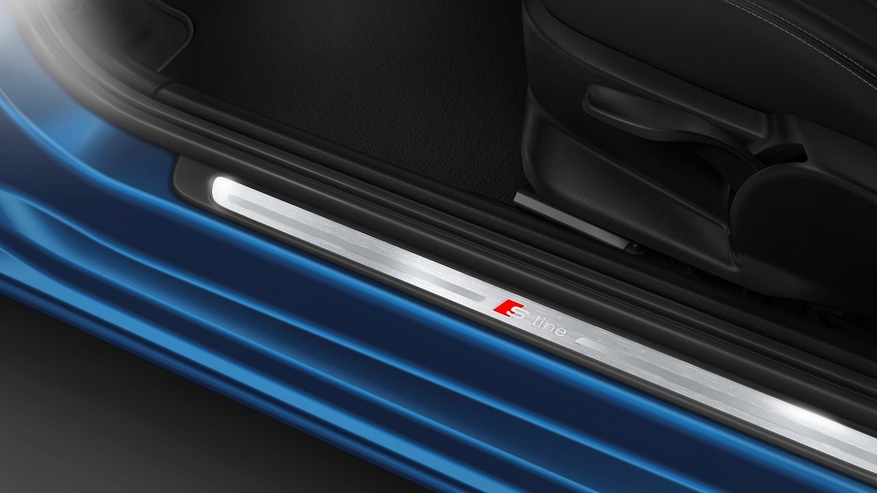 Door sill trims with S line logo