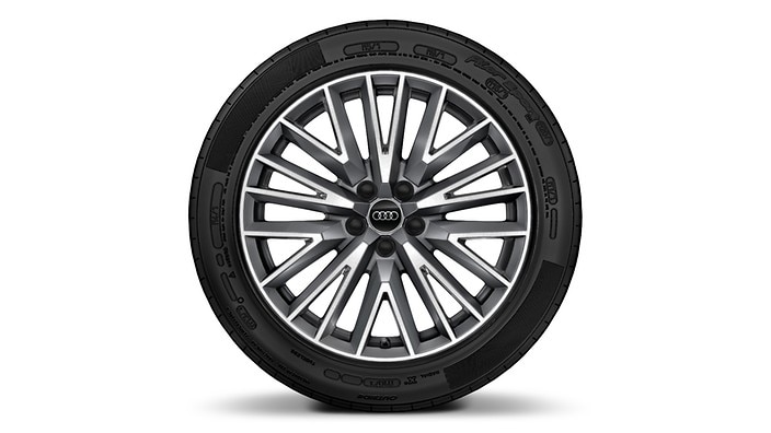 19" multispoke-spoke design wheels