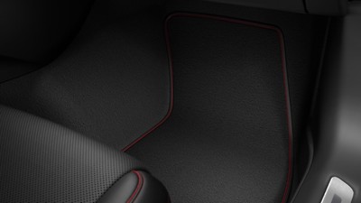 Pakiet stylistyczny w kolorze czarnym i karmazynowym Audi exclusive