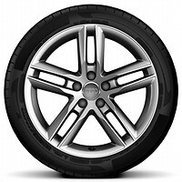 18” x 7J ‘5-double-spoke’ design alloy wheels with 235/50 R18 tyres
