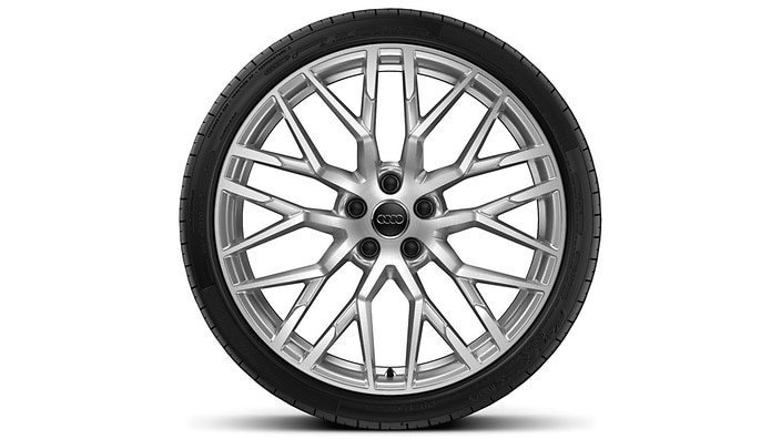 20" 10-spoke-Y design Silver forged wheels