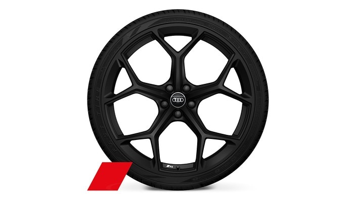22" 5-Y-spoke design, matte black wheels