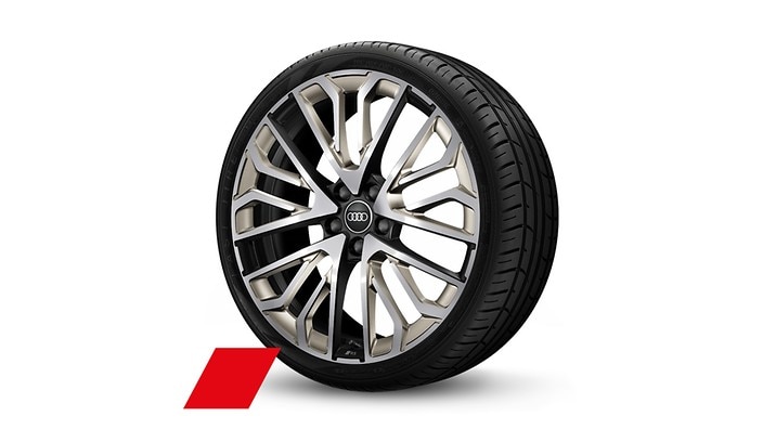 20” neodymium gold wheels, 245/35R20 94Y xl perf. non-runflat tires