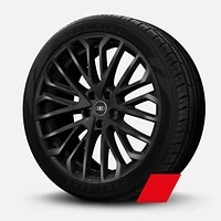 23" multi-spoke S design wheels, black metallic