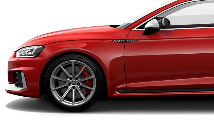 Red brake calipers