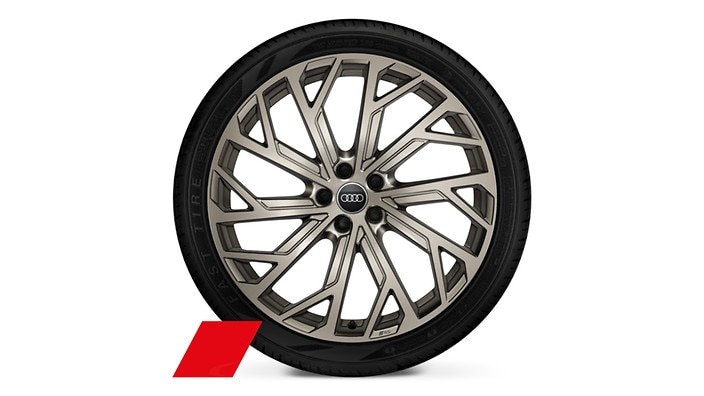 21" 10-Y-spoke design wheels, matte neodymium gold finish