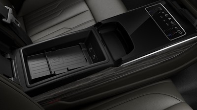 Audi phone box in the rear seats without wireless charging