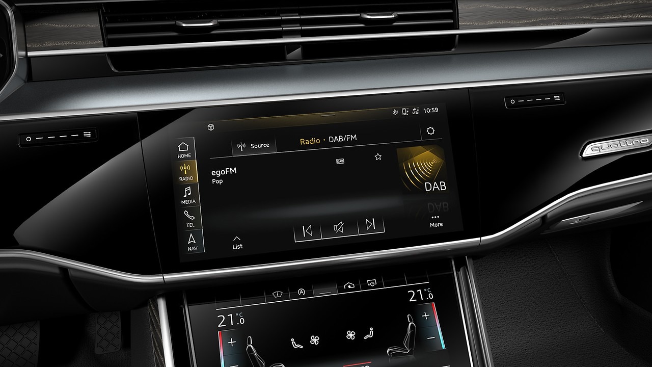 MMI R&aacute;dio plus com MMI touch response