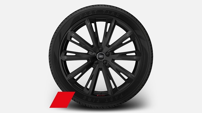 23'' 10-spoke trapezoidal design wheels