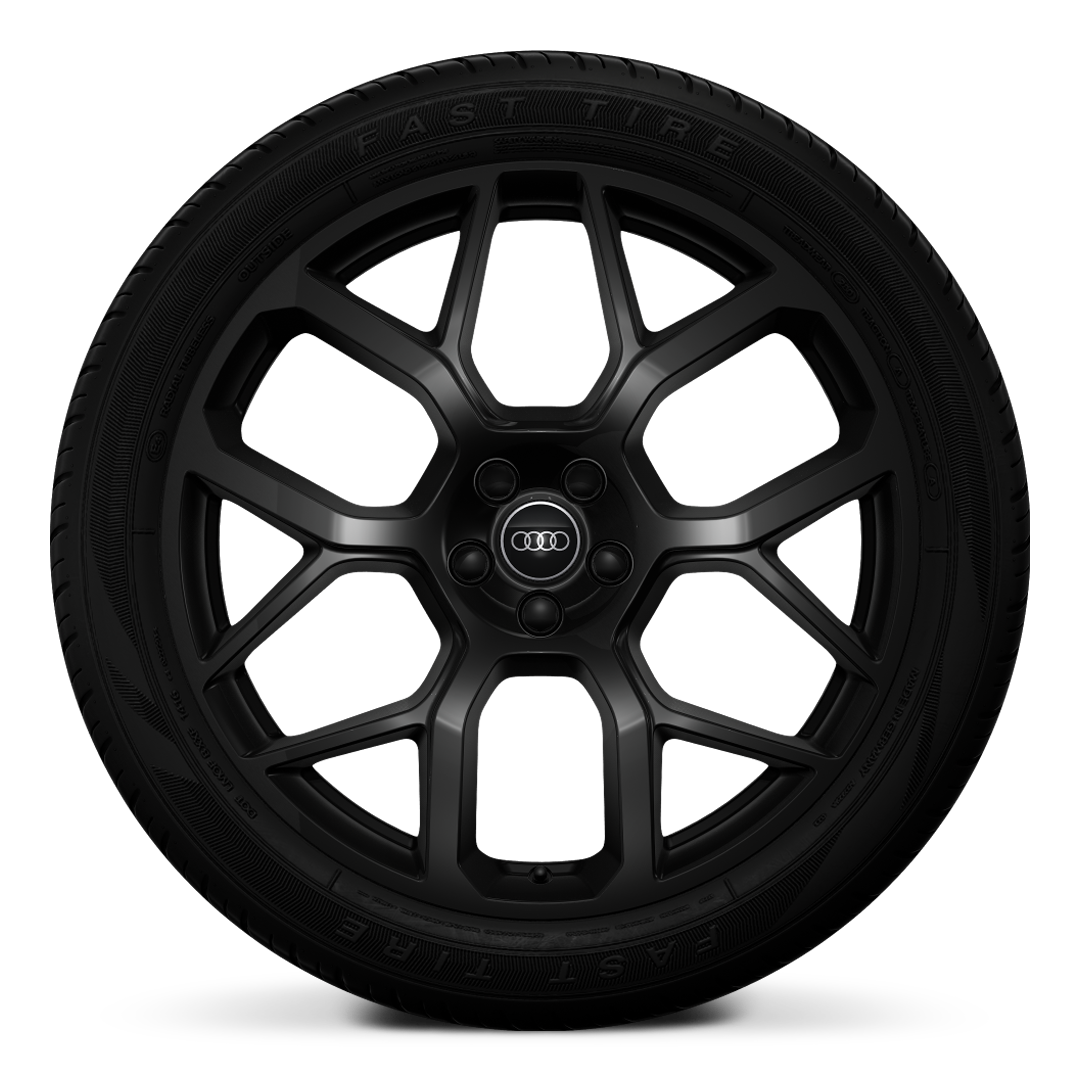 21&quot; x 9.5J, &apos;6-Y-spoke&apos; design alloy wheels, black, with 285/40 R21 tyres