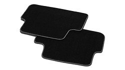 Tekstylne dywaniki podłogowe Premium, na tył, czarne/stalowo-szare