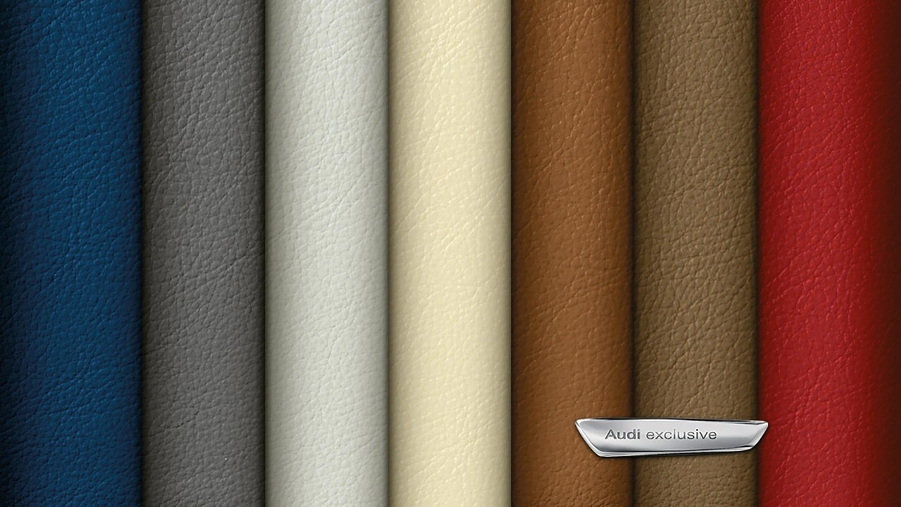 Elementos interiores inferiores em couro Audi exclusive