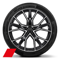 22" Audi Sport® 5-V-spoke-star design anthracite finish wheels