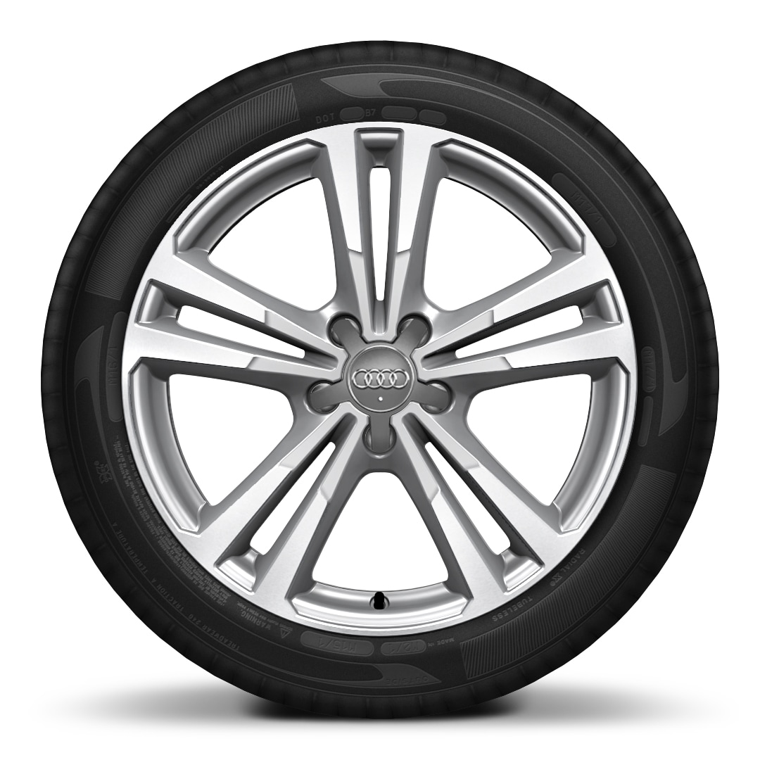 18&quot; &apos;5-parallel-spoke&apos; design alloy wheels, diamond cut finish with 7.5J 225/40 R18 tyres