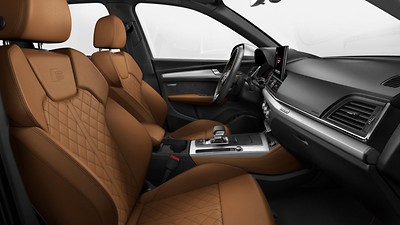 Audi exclusive: Design pack cognacbruin/zwart
