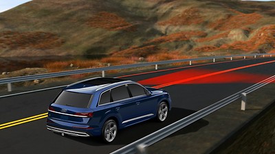 Audi active lane assist with Emergency assist