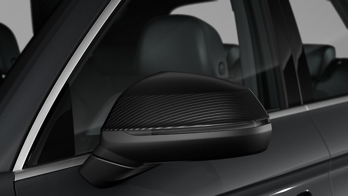 Carbon fibre exterior mirror housings