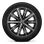 Audi Sport wheels, 10-spoke star "Aero" style, Black, diamond-turned