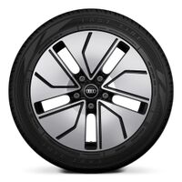 Wheels, 5-segment aero, black, high-sheen