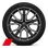 Wheels Audi Sport, 5 -V-spoke-star, anthracite black, polished, 9.0Jx20, tires 265/40 R20