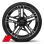 Wheels, 5-twin-spoke dynamic, anthracite black, glossy finish, 8.5J|11.0Jx20, tires 245/30|305/30 R20