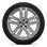 Wheels, 5-twin-spoke S-design, galvano silver, 9.0Jx20, tires 265/40 R20