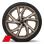 Wheels, 5-V-spoke Evo, matte bronze, high-gloss finish, 8.5J|11.0Jx20, tires 245/30|305/30 R20