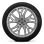 Audi Sport wheels, 5-W-spoke star style, Platinum Gray