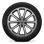 „Audi Sport“ ratlankiai, 5 V raidės formos stipinų daugiakampis dizainas, matinė titano. Pilka, deimantinio pjovimo,