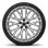 Light alloy wheel 8,5J + 11,0J x 20, 10-Speiche-Y, glossy, tires 245/30 + 305/30 R20
