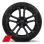 Wheels, 5-V-spoke, black, 8.5J|11.0Jx19, tires 245/35|295/35 R19