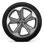Audi Sport wheels, 5-arm rotor "Evo" style, Matte Titan. Gray, diam.-turned