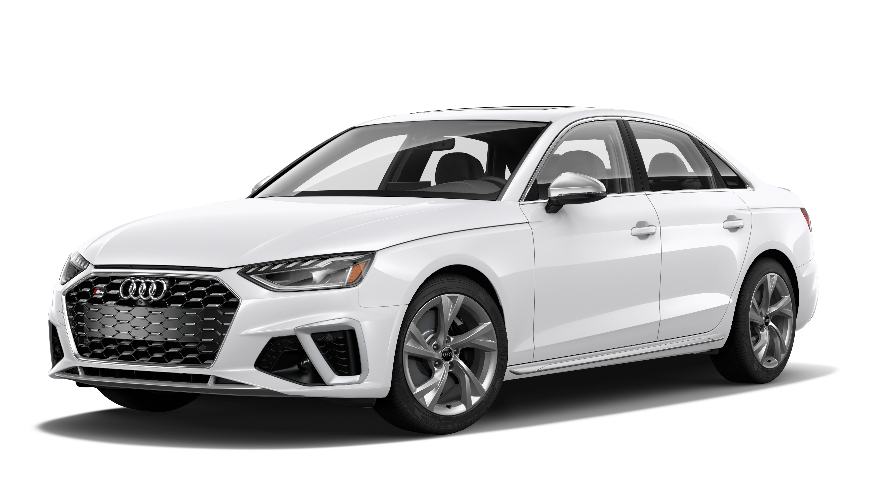 Audi S4 2022 White Exterior Red Interior