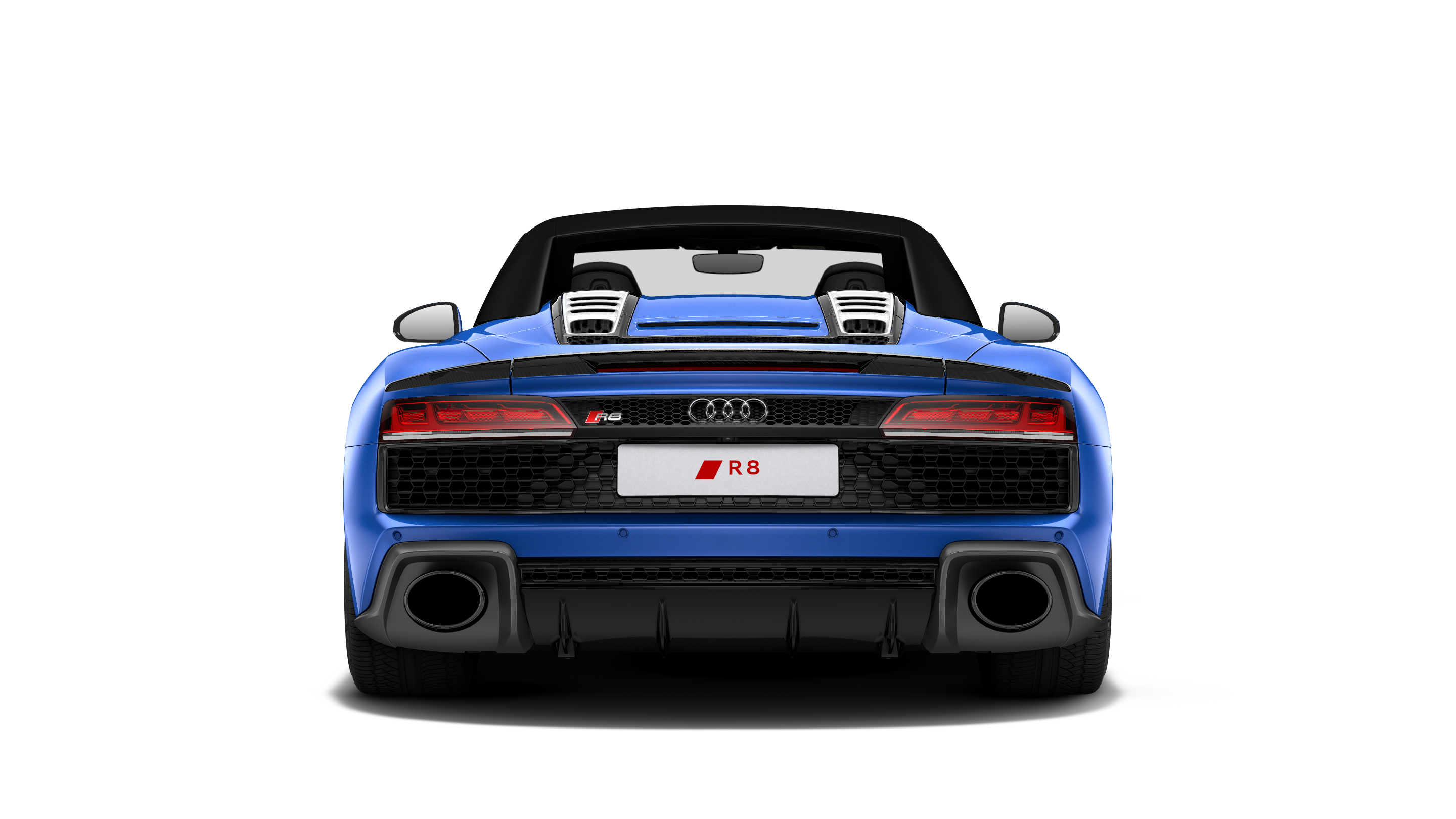 audi r8 spyder blue