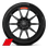 Räder, 10-Speichen, schwarz mit Schriftzug rot/weiß, 8,5J|11,0Jx20, Reifen 245/30|305/30 R20