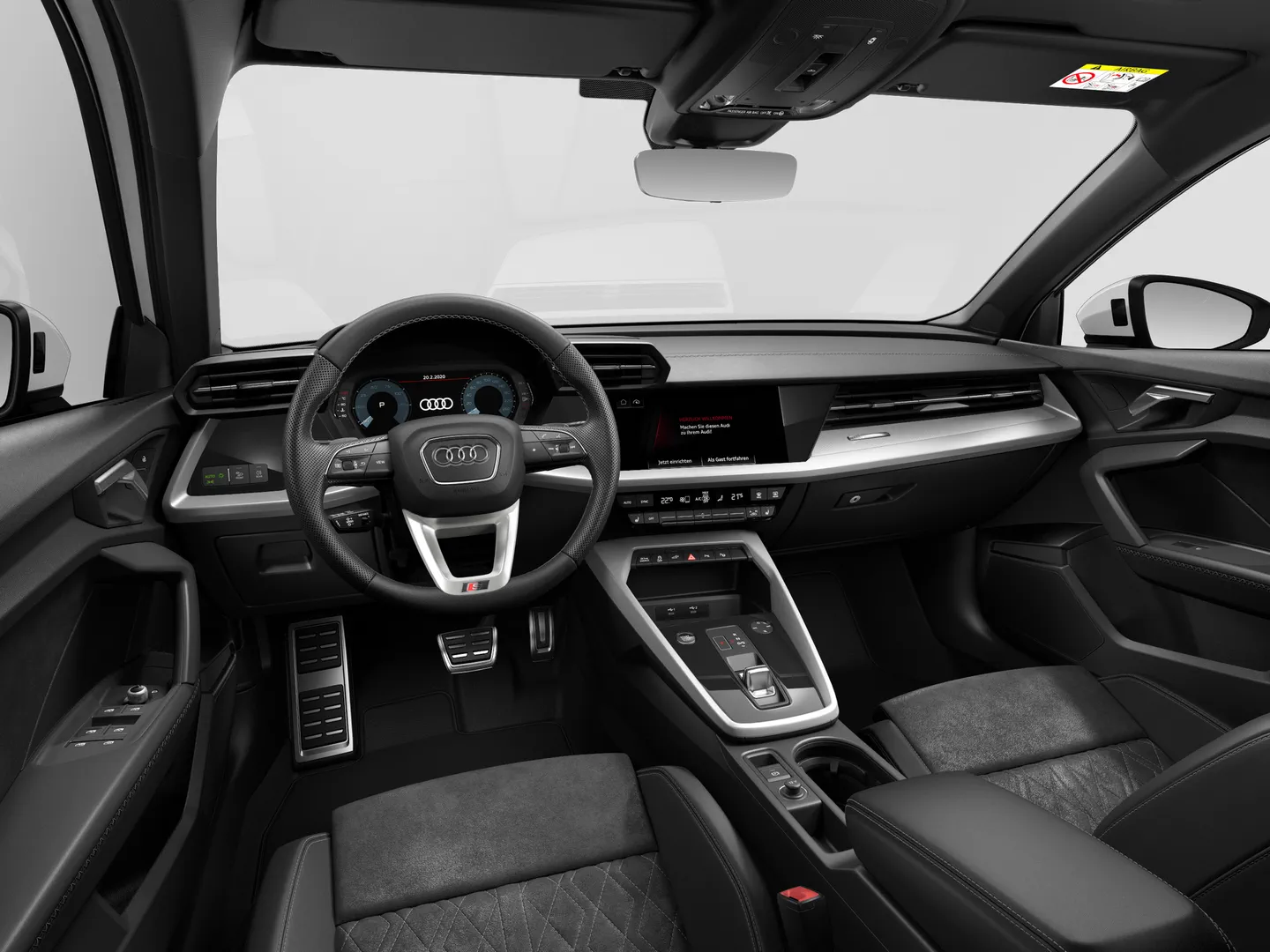 Bild über Audi A3 Sportback TFSI e S line 45 TFSI e 180 kW (245 PS) S tronic - Ansicht Dashboard