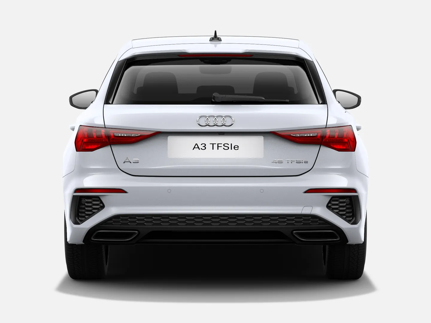 Bild über Audi A3 Sportback TFSI e S line 45 TFSI e 180 kW (245 PS) S tronic - Rückansicht