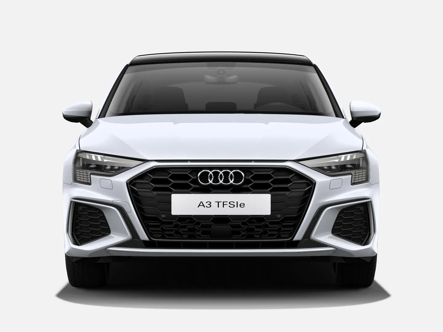 Bild über Audi A3 Sportback TFSI e S line 45 TFSI e 180 kW (245 PS) S tronic - Frontansicht