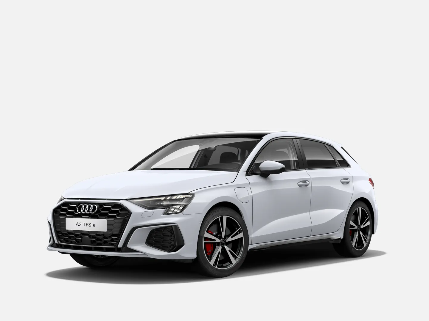 Bild über Audi A3 Sportback TFSI e S line 45 TFSI e 180 kW (245 PS) S tronic - 3/4 Frontansicht