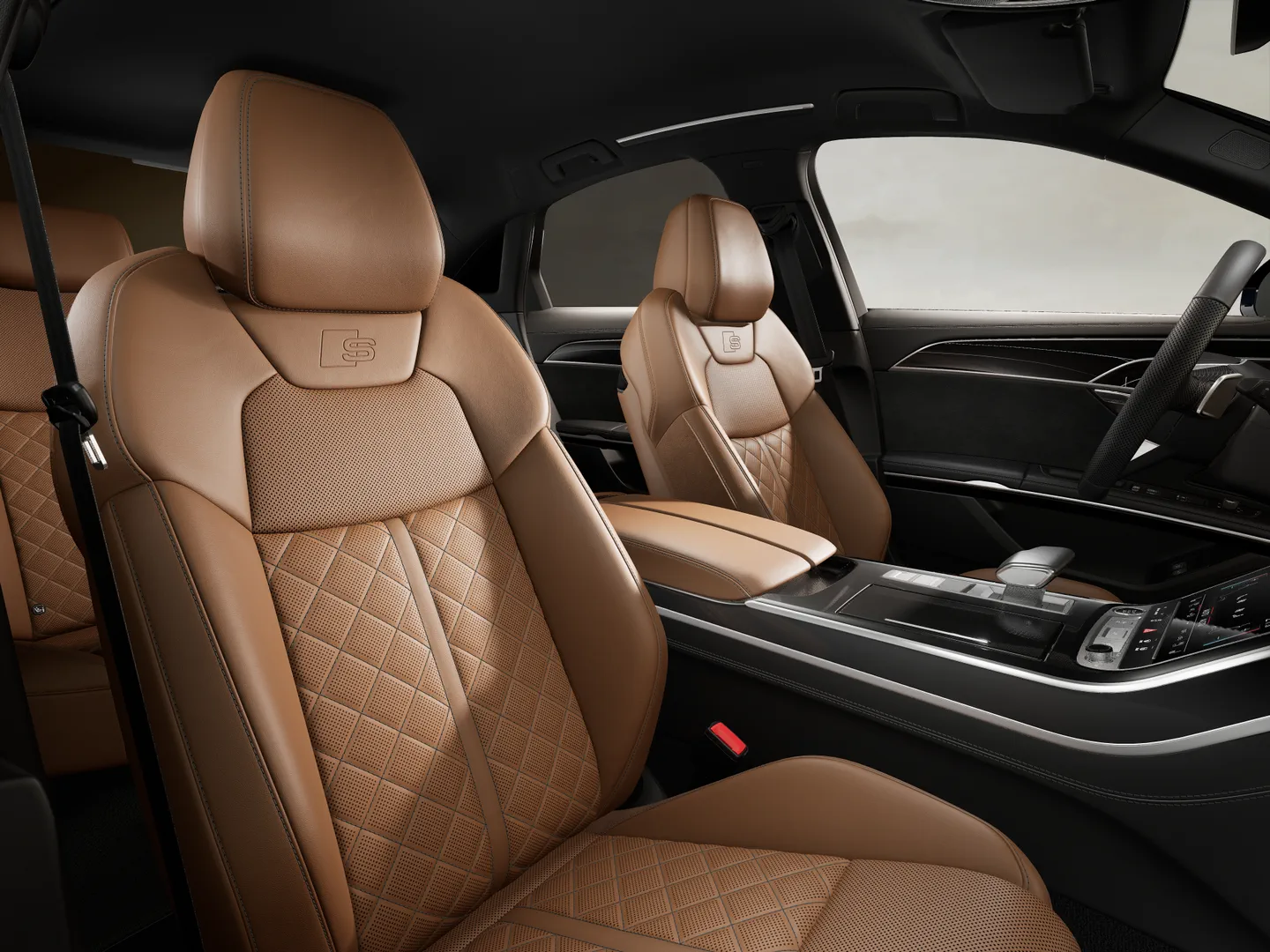 Zdjęcie&nbsp;Audi A8 TFSI e&nbsp;60 TFSI e quattro 340(462) kW(KM) tiptronic&nbsp;– Ujęcie: przednie fotele