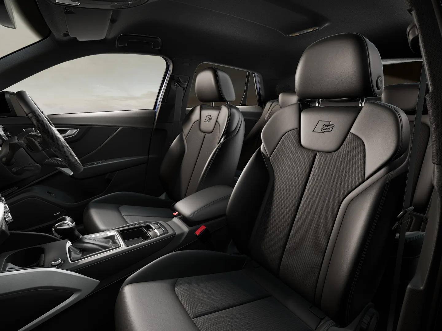 Image of&nbsp;Audi Q2&nbsp;Black Edition 150 PS TFSI S tronic&nbsp;- View:&nbsp;front seats