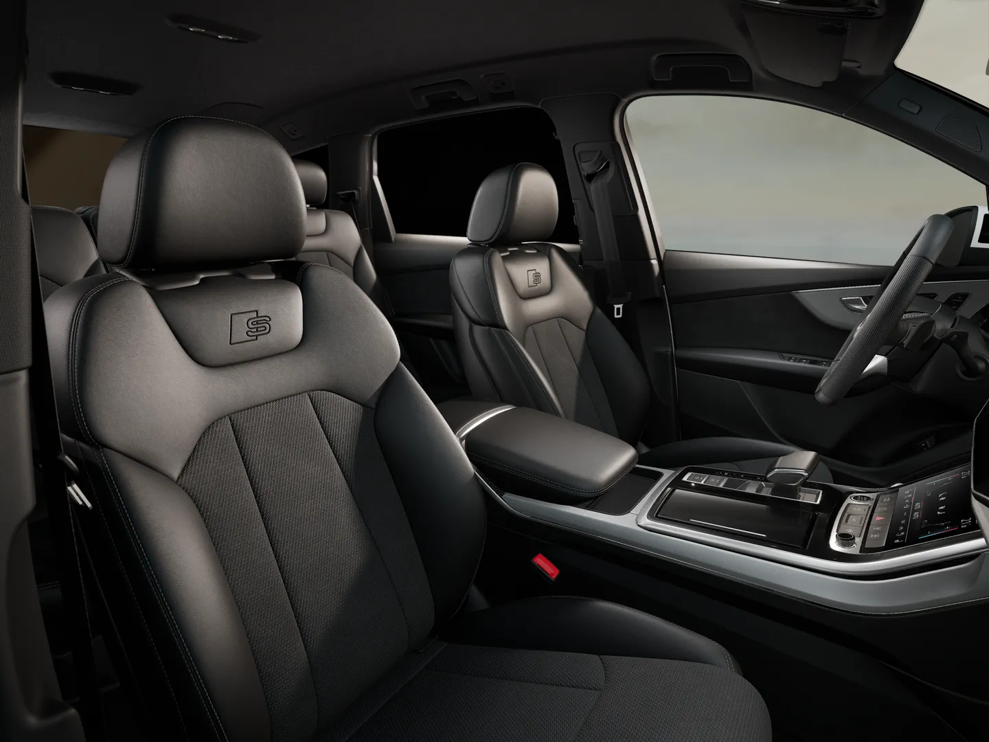 Zdjęcie Audi Q7 SUV TFSI e S line TFSI e quattro 290 kW tiptronic – Ujęcie: przednie fotele