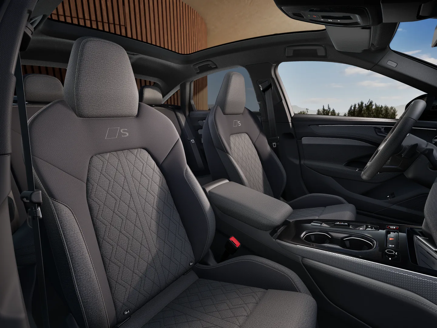 Immagine di Audi A6 Berlina e-hybrid S line edition e-hybrid quattro 220 kWS tronic - Vista: Sedili anteriori