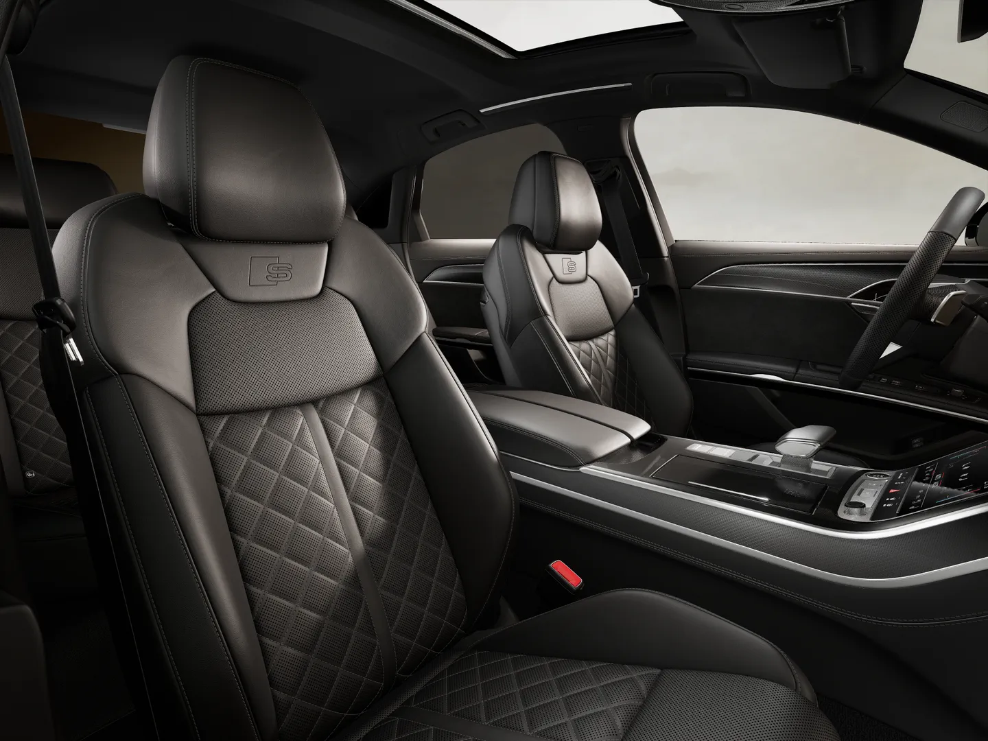 Zdjęcie&nbsp;Audi A8 TFSI e&nbsp;60 TFSI e quattro 340(462) kW(KM) tiptronic&nbsp;– Ujęcie: przednie fotele